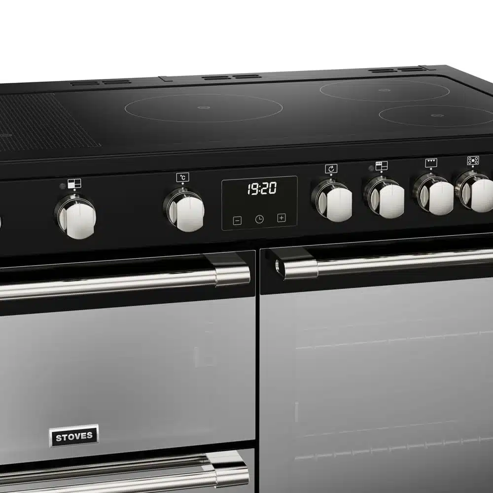 Sterling D1000 Ei Deluxe RTY 100 cm inductie fornuis zwart - Afbeelding 3