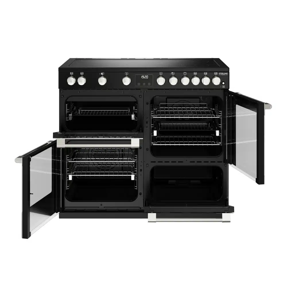 Sterling D1000 Ei Deluxe RTY 100 cm inductie fornuis zwart - Afbeelding 4