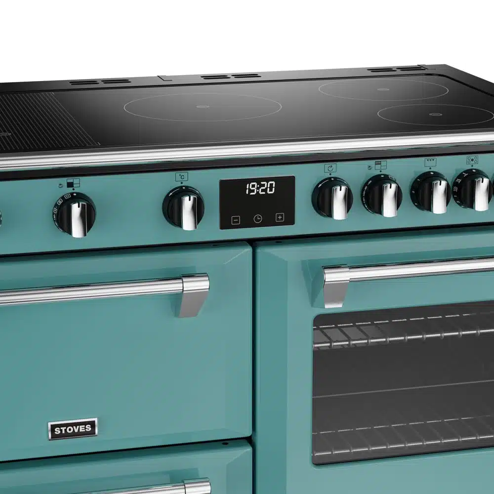 Richmond D1000 CB Ei Deluxe RTY 100 cm inductie fornuis Country Blue - Afbeelding 4