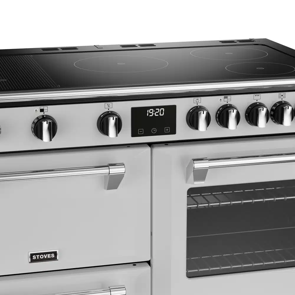 Richmond D1000 CB Ei Deluxe RTY 100 cm inductie fornuis Icy White - Afbeelding 3
