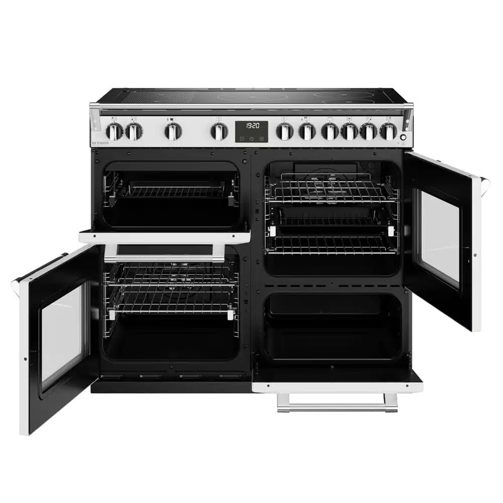 Richmond D1000 CB Ei Deluxe RTY 100 cm inductie fornuis Icy White - Afbeelding 5