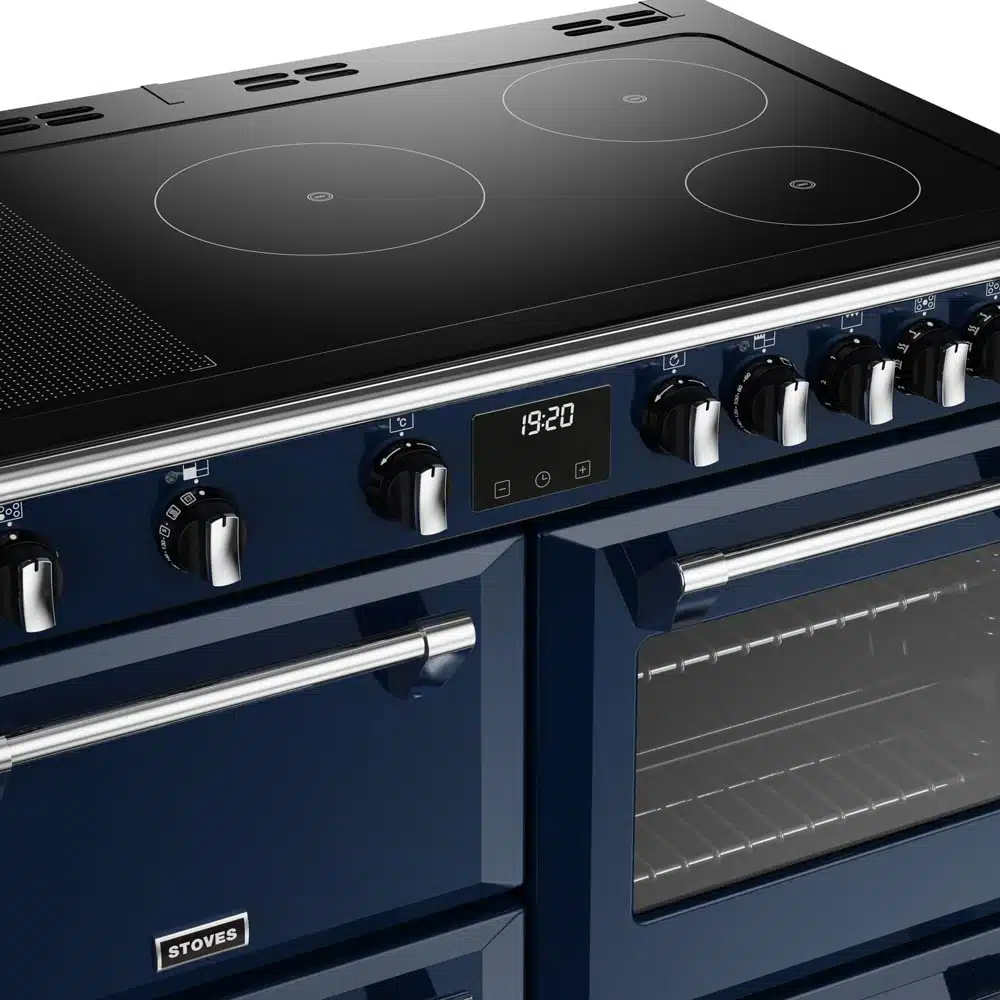 Richmond D1000 CB Ei Deluxe RTY 100 cm inductie fornuis Midnight Blue - Afbeelding 2
