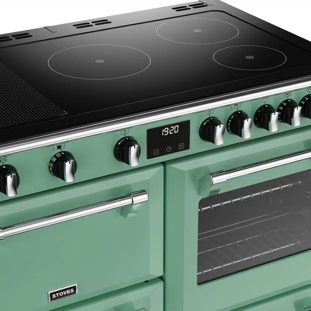 Richmond D1000 CB Ei Deluxe RTY 100 cm inductie fornuis Mojito Mint - Afbeelding 4