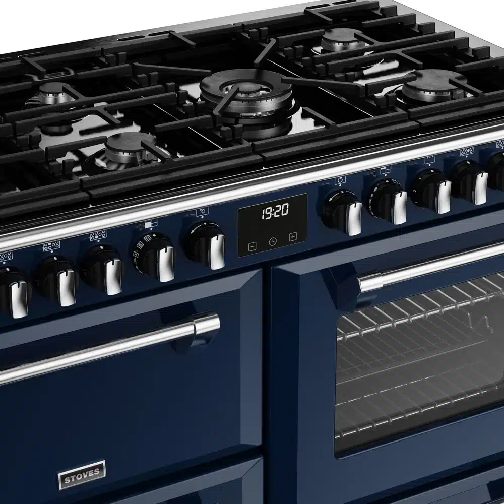 Richmond D1100 DF Deluxe 110 cm gasfornuis Midnight Blue - Afbeelding 5
