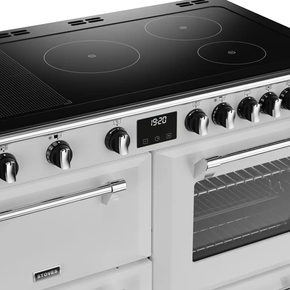 Richmond D1100 CB Ei Deluxe RTY 110 cm inductie fornuis Icy White - Afbeelding 5