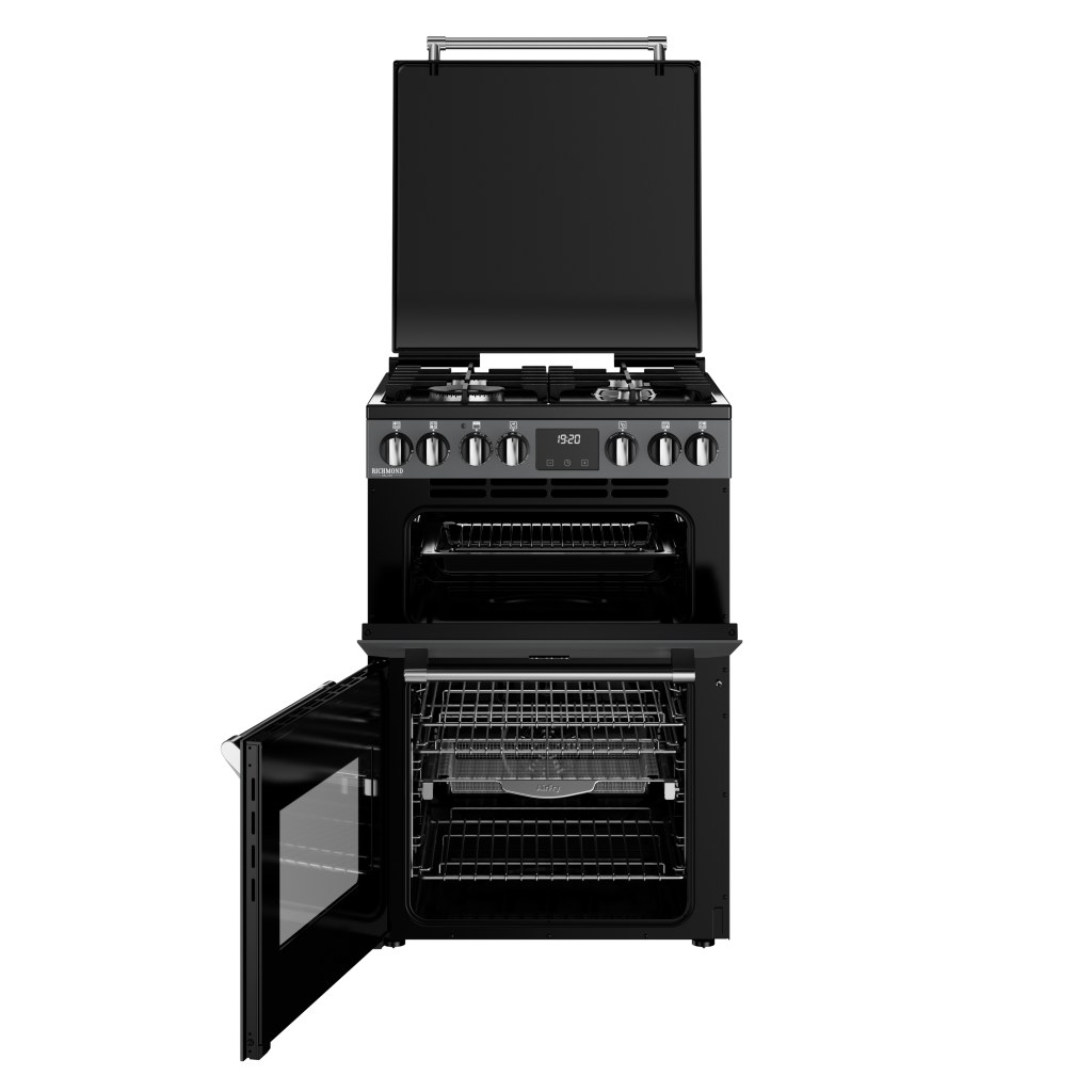 Richmond 60 DF Deluxe gasfornuis Antraciet - Afbeelding 2