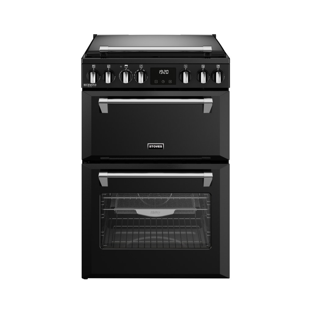 Richmond 60 DF Deluxe gasfornuis Zwart