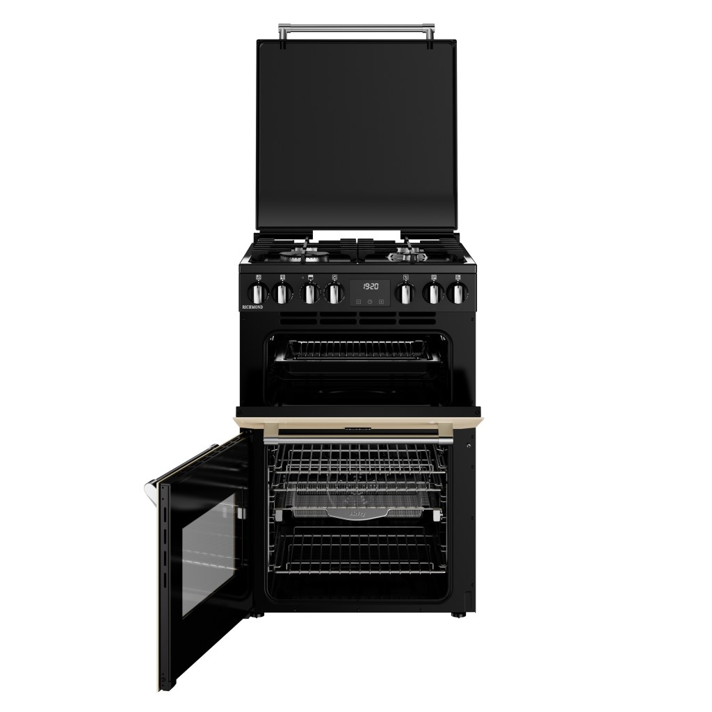 Richmond 60 DF Deluxe gasfornuis Crème - Afbeelding 2