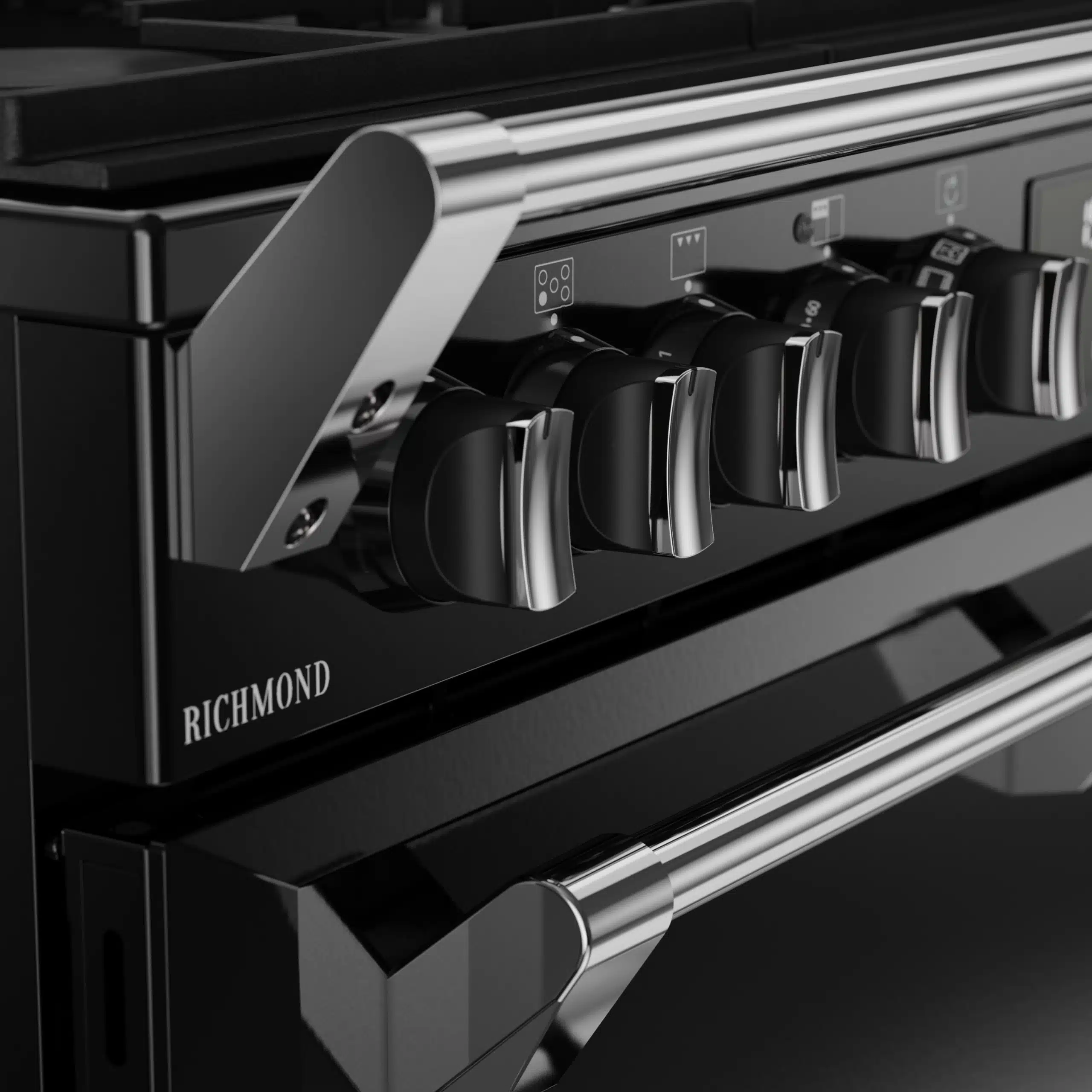 Richmond 90 DF 90 cm gasfornuis Zwart - Afbeelding 6