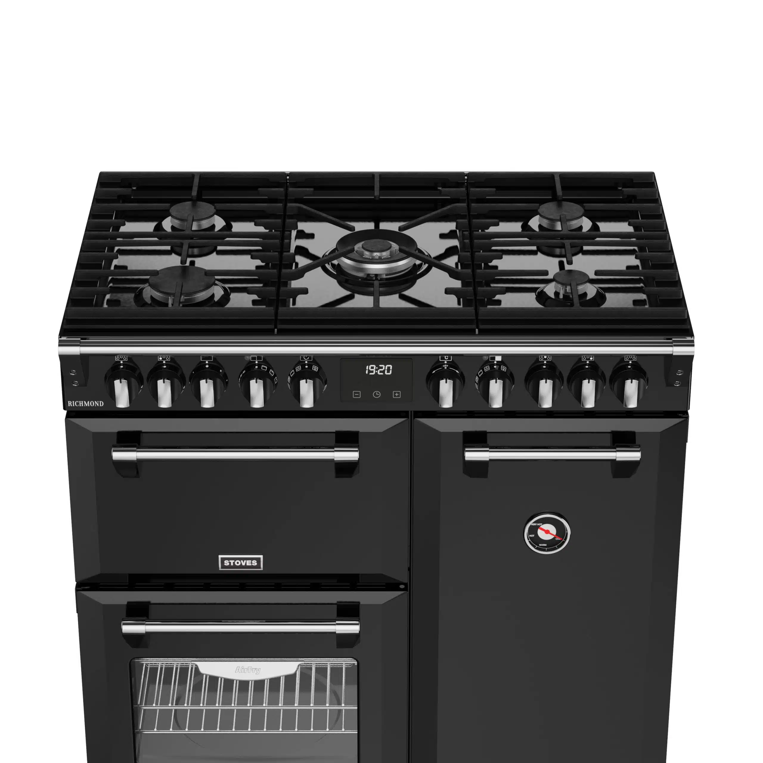 Richmond 90 DF 90 cm gasfornuis Zwart - Afbeelding 3