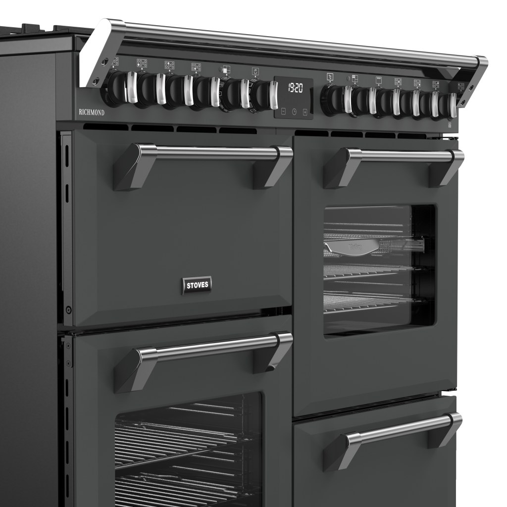 Richmond 100 DF 100 cm gasfornuis antraciet - Afbeelding 5