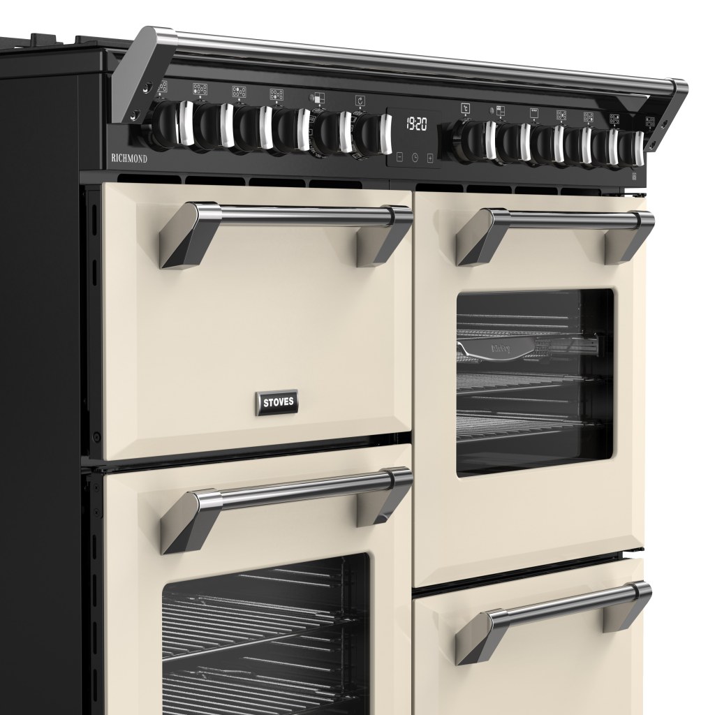 Richmond 100 DF 100 cm gasfornuis crème - Afbeelding 5