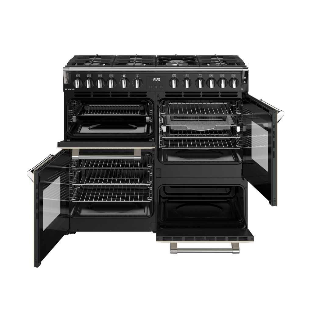 Richmond 100 DF 100 cm gasfornuis crème - Afbeelding 2