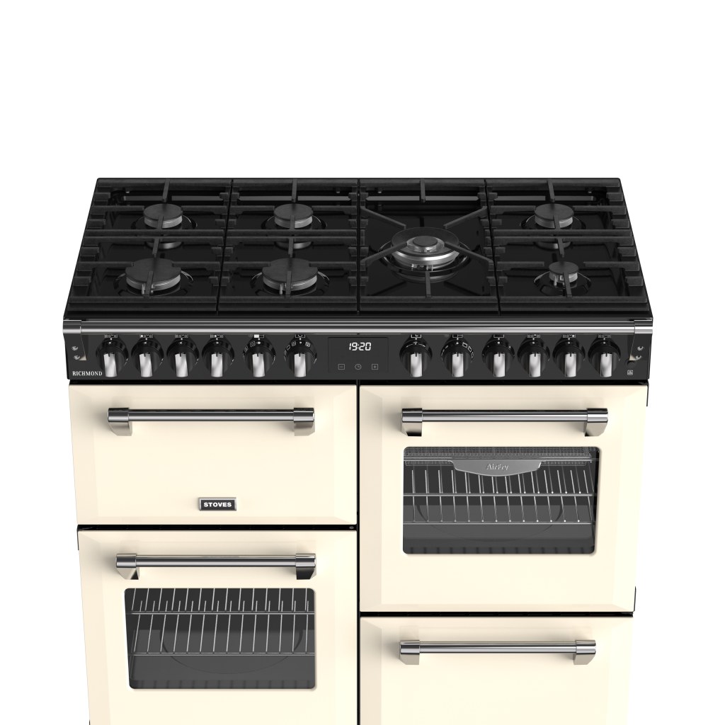 Richmond 100 DF 100 cm gasfornuis crème - Afbeelding 4