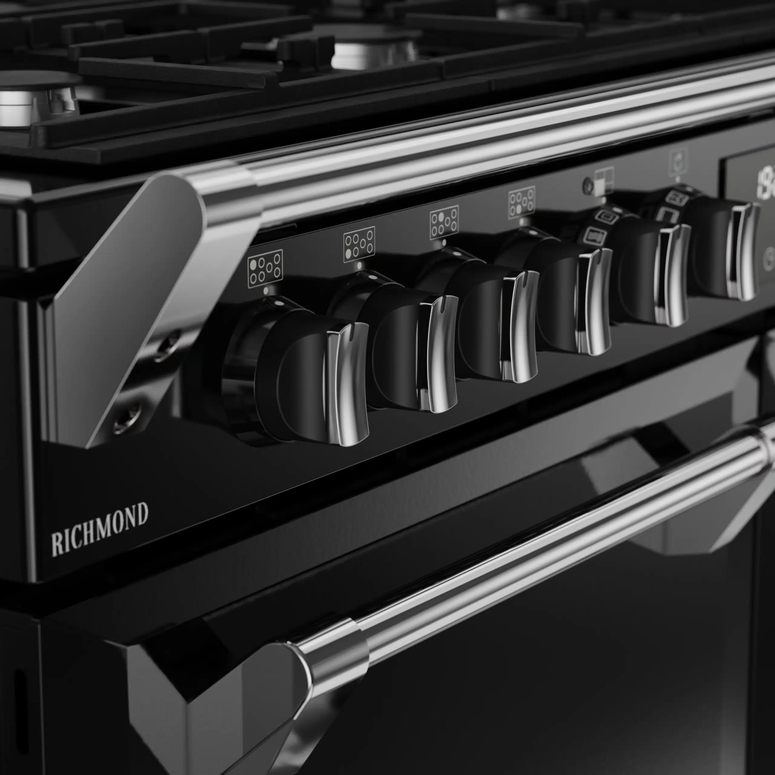 Richmond 110 DF 110 cm gasfornuis zwart - Afbeelding 7