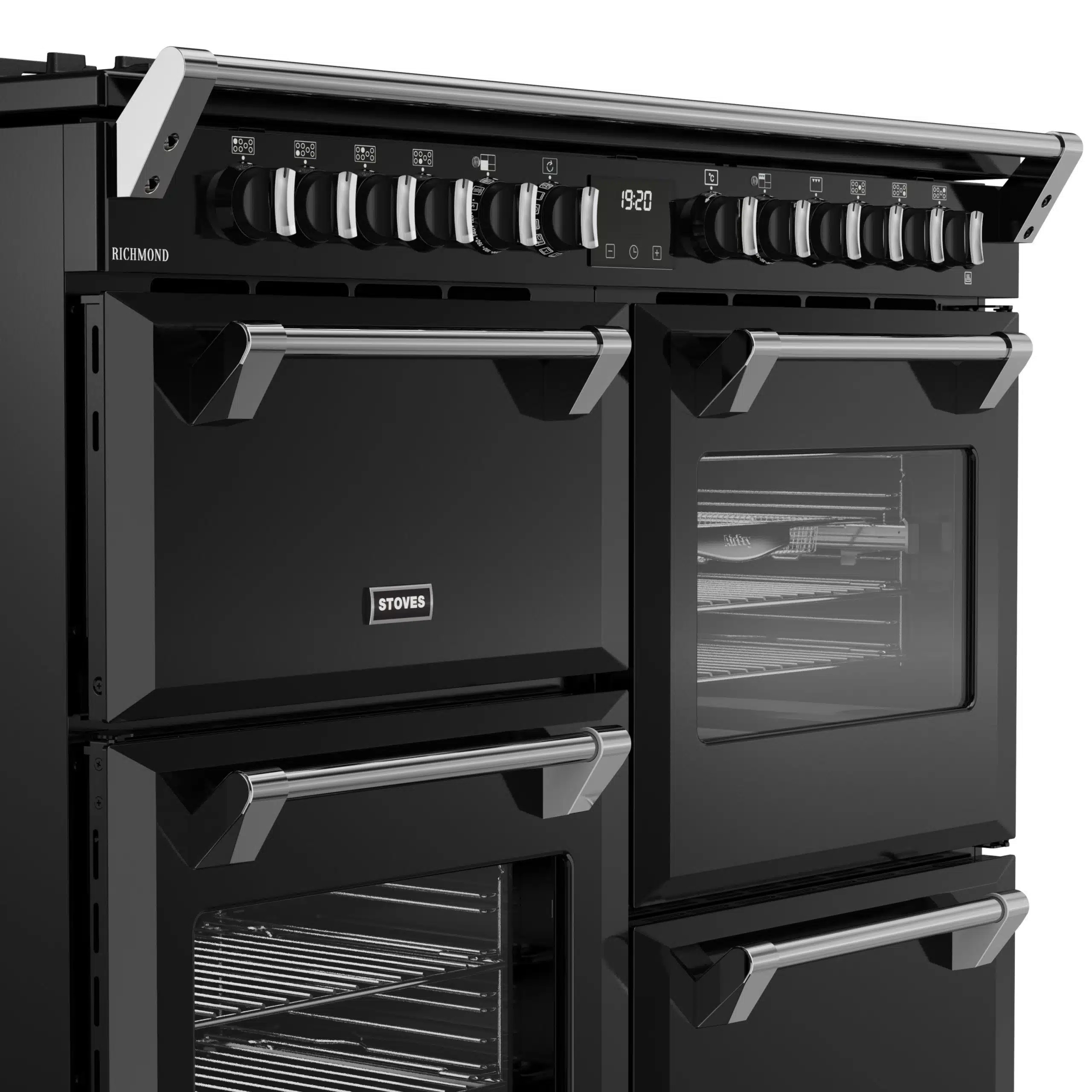 Richmond 110 DF 110 cm gasfornuis zwart - Afbeelding 5