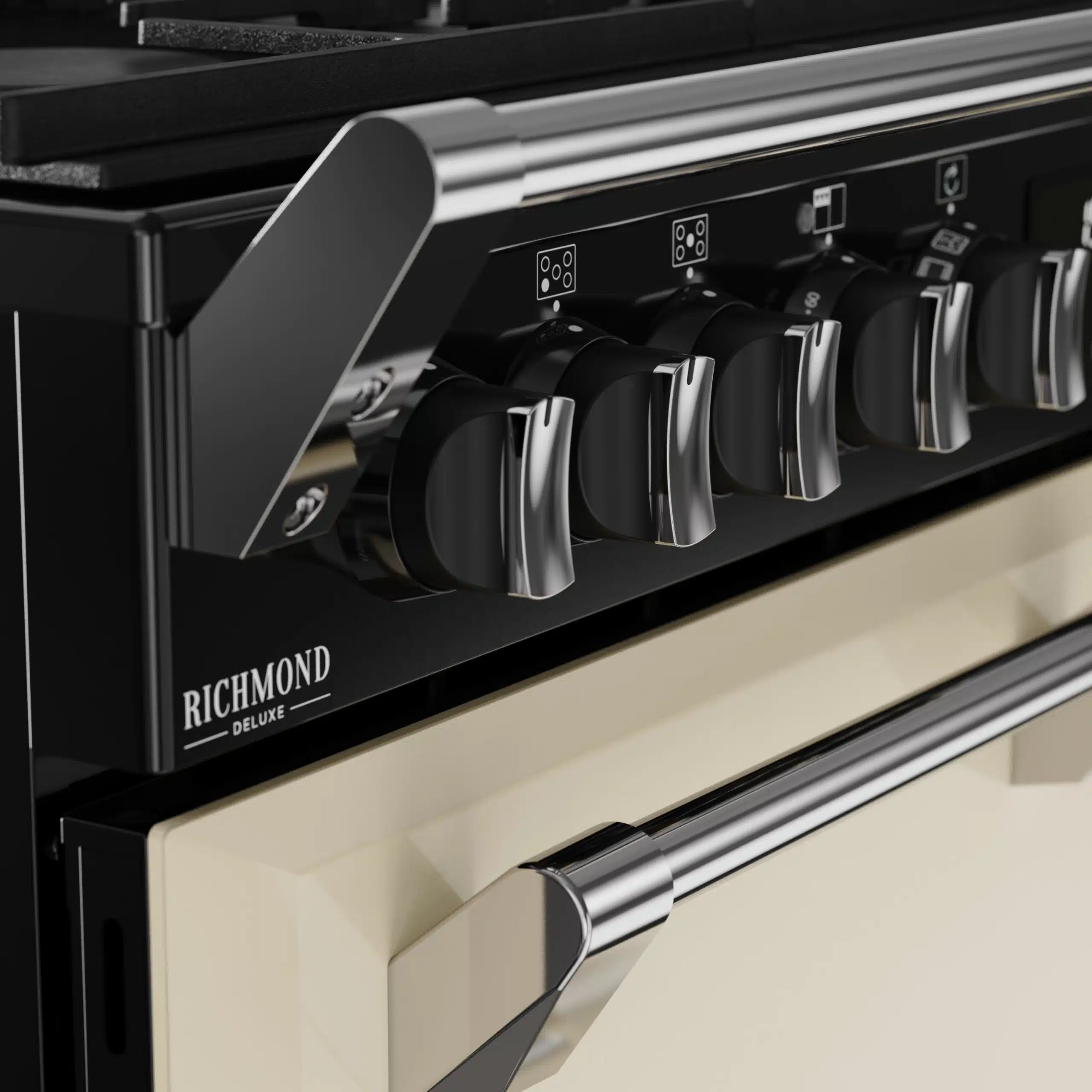 Richmond 90 DF Deluxe gasfornuis Crème - Afbeelding 7