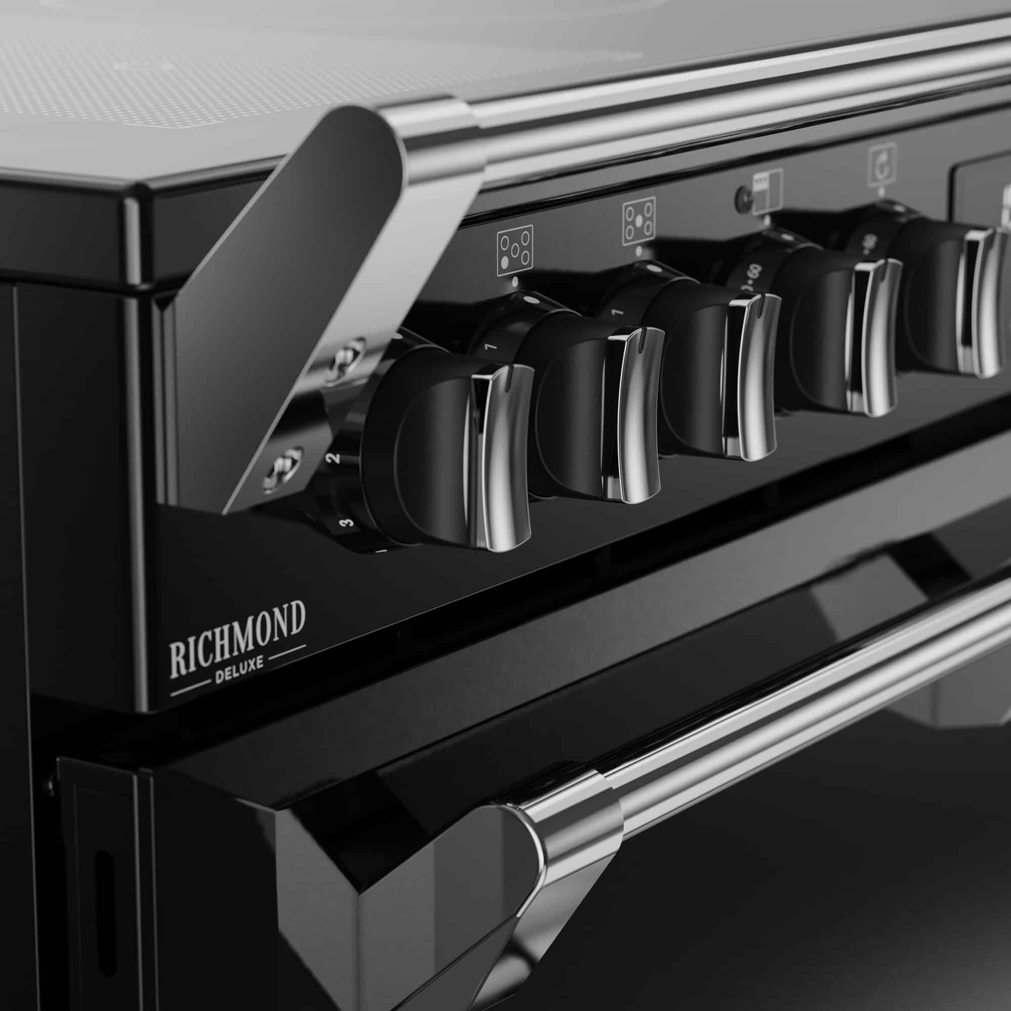 Richmond 90 Ei DELUXE RTY 90 cm inductiefornuis Zwart - Afbeelding 5