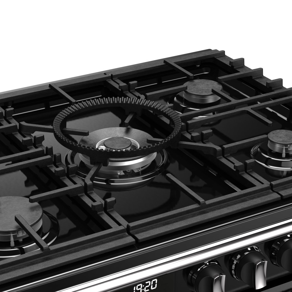 Richmond 100 DF Deluxe 100 cm gasfornuis Zwart - Afbeelding 5