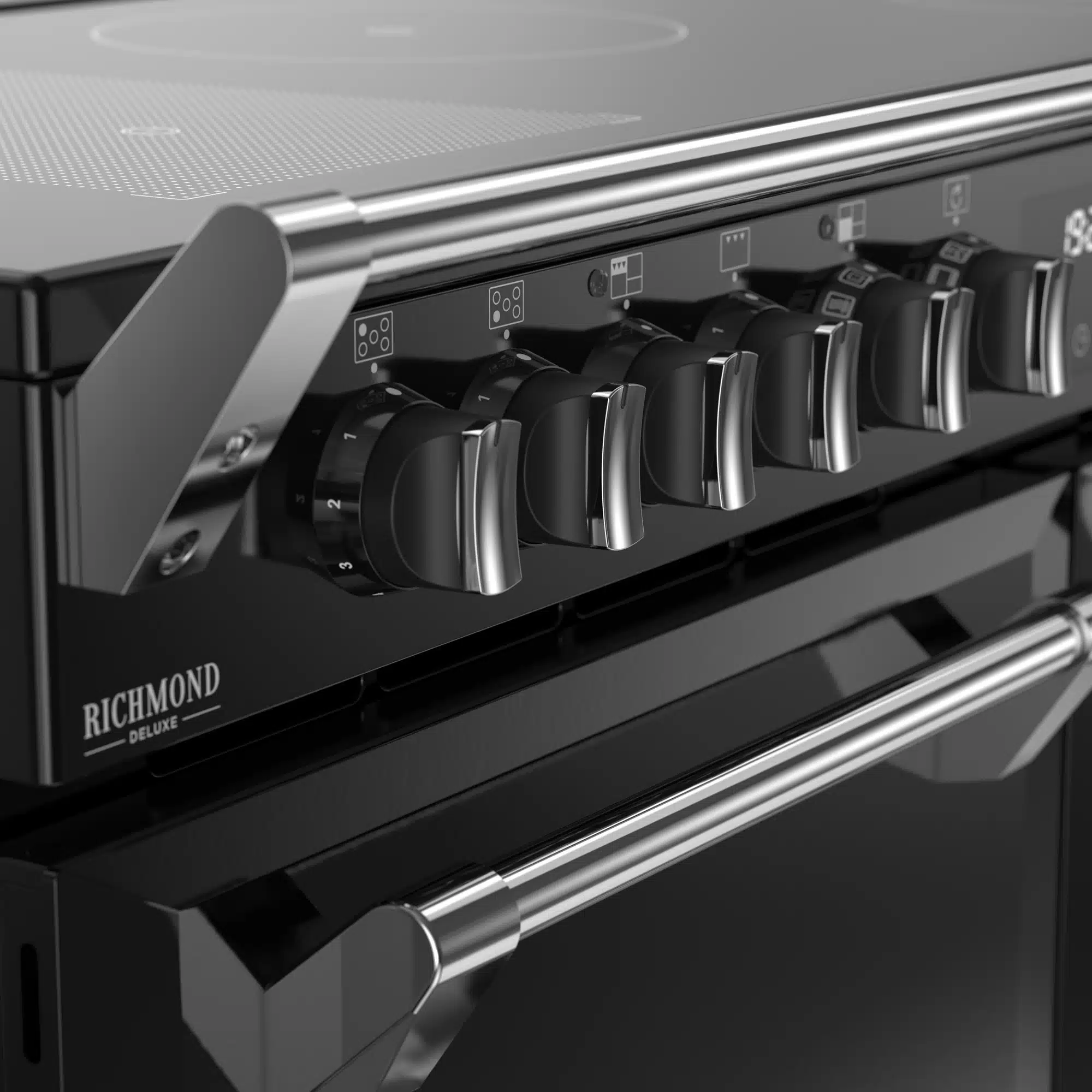 Richmond 110 Ei Deluxe RTY 110 cm inductiefornuis Zwart - Afbeelding 6