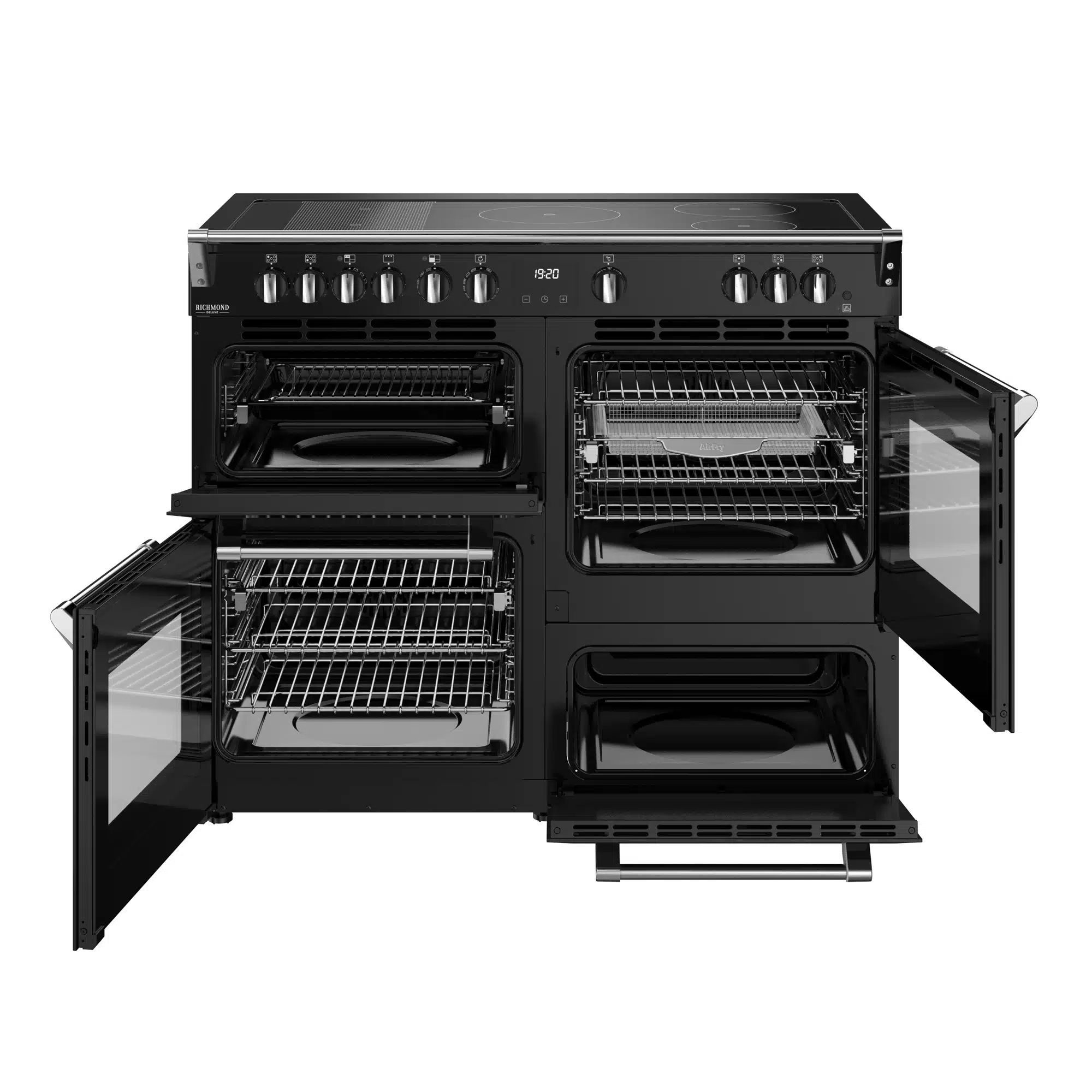 Richmond 110 Ei Deluxe RTY 110 cm inductiefornuis Zwart - Afbeelding 2