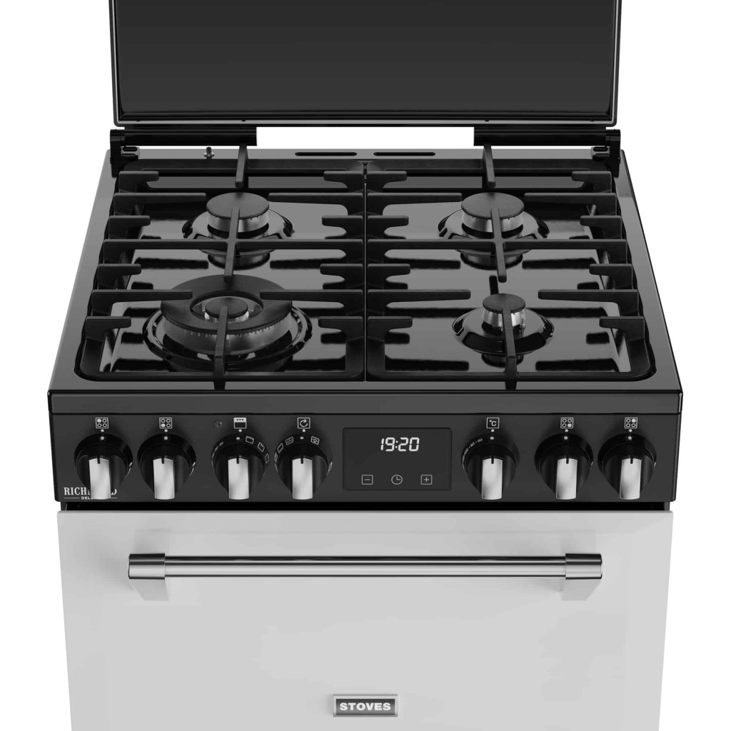 Richmond 60 DF Deluxe gasfornuis Ice White - Afbeelding 3