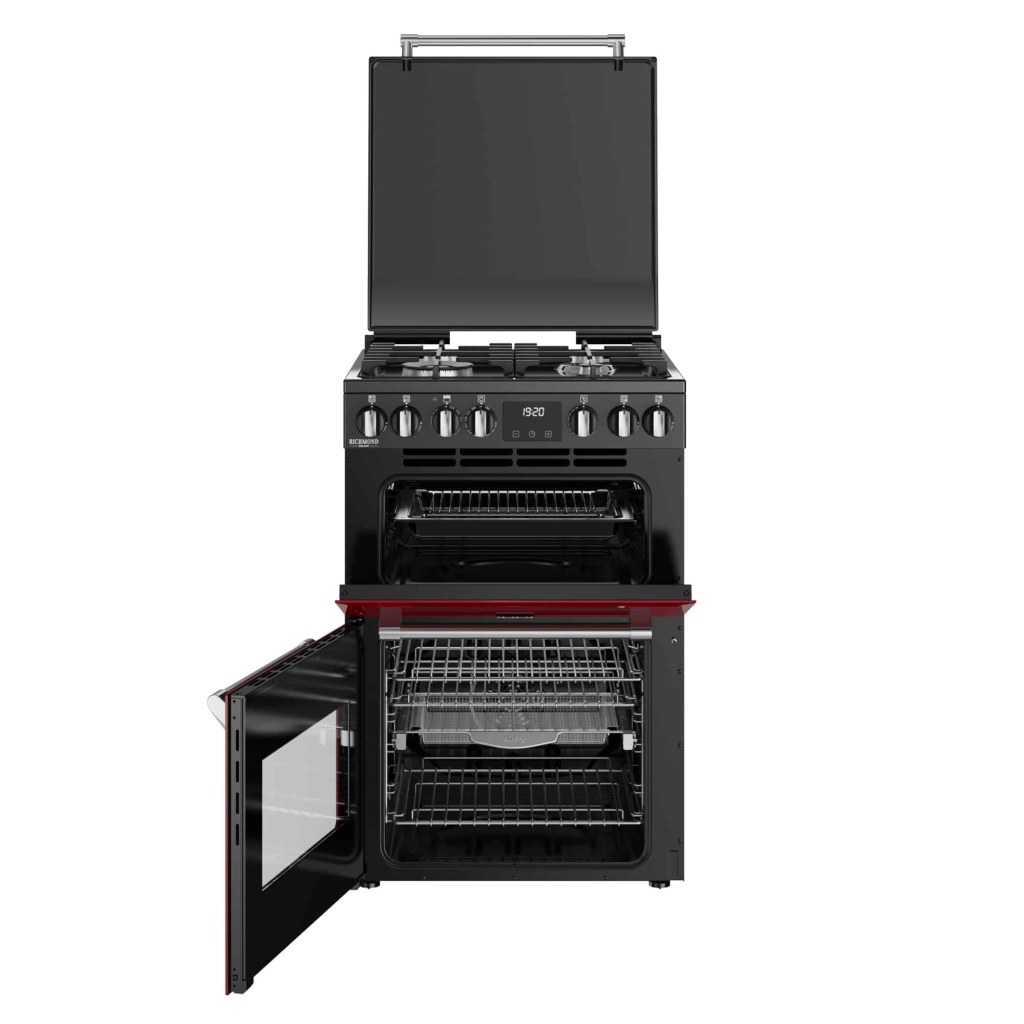 Richmond 60 DF Deluxe gasfornuis Garnet Red - Afbeelding 2