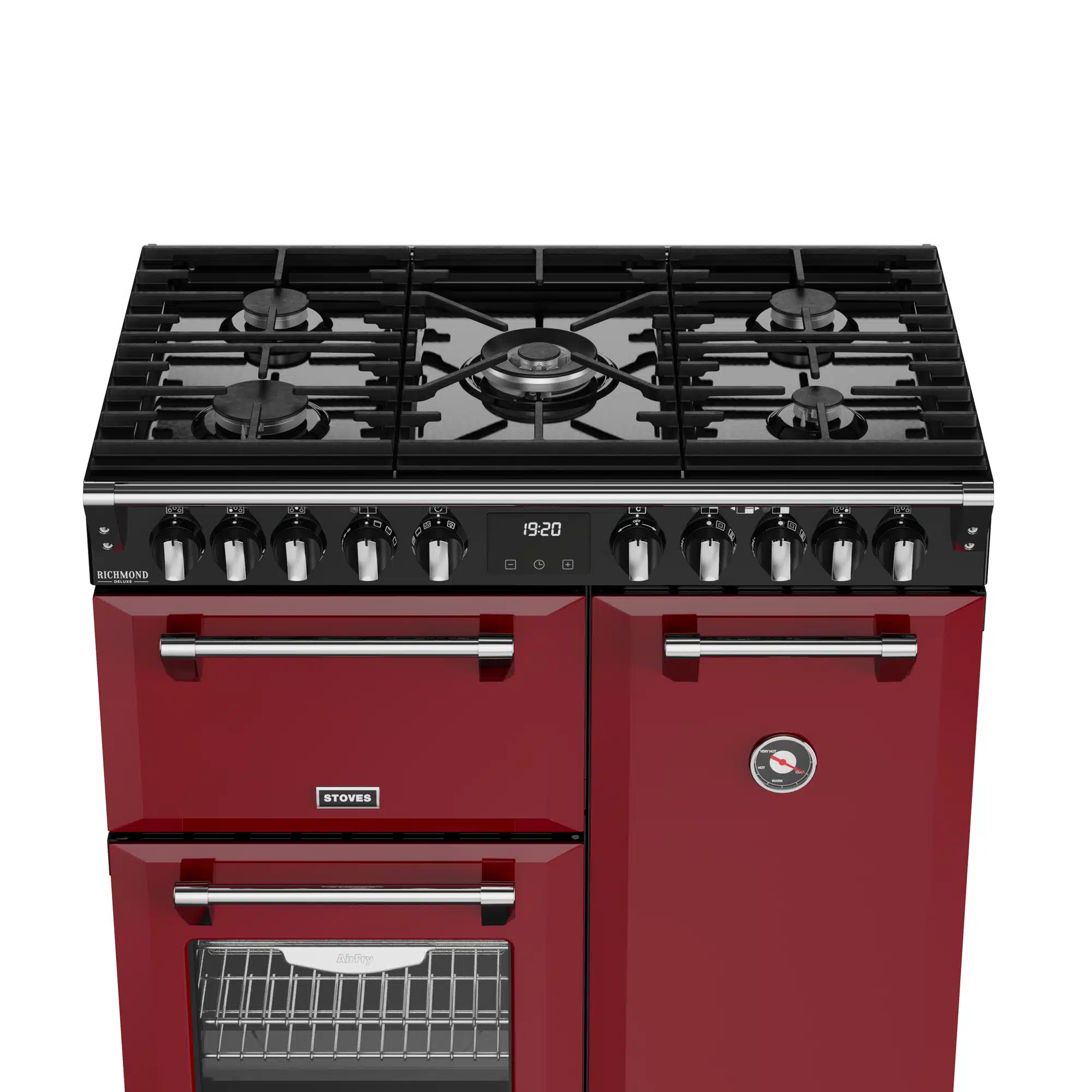 Richmond 90 DF Deluxe gasfornuis Garnet Red - Afbeelding 3