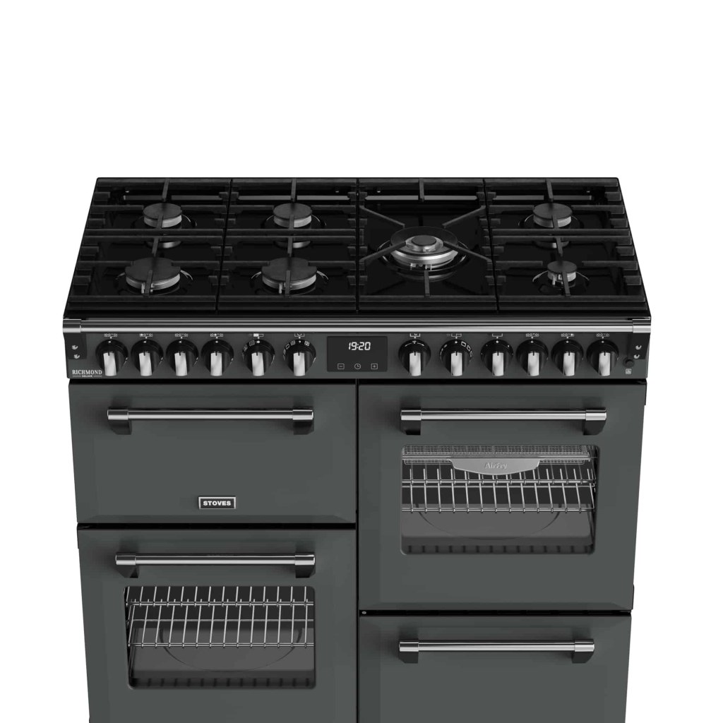 Richmond 100 DF Deluxe 100 cm gasfornuis Antraciet - Afbeelding 3