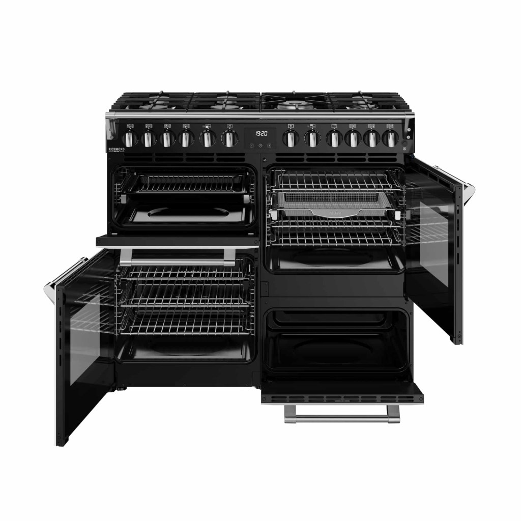 Richmond 100 DF Deluxe 100 cm gasfornuis Icy White - Afbeelding 2