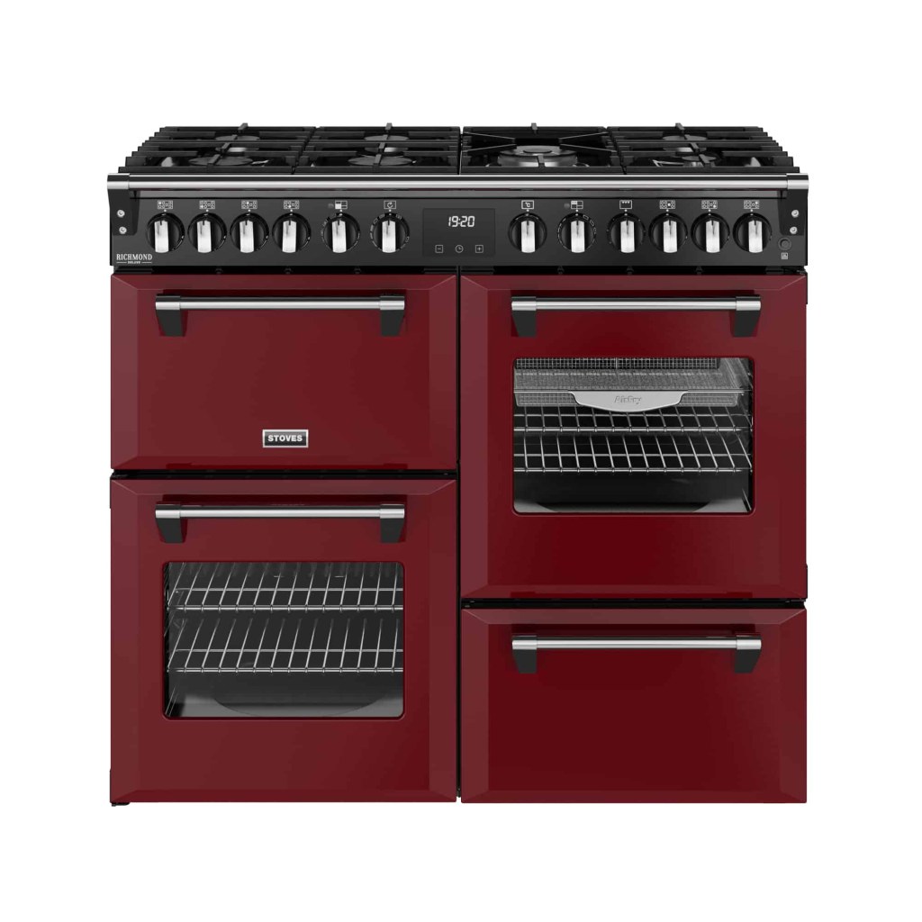 Richmond 100 DF Deluxe 100 cm gasfornuis Garnet Red