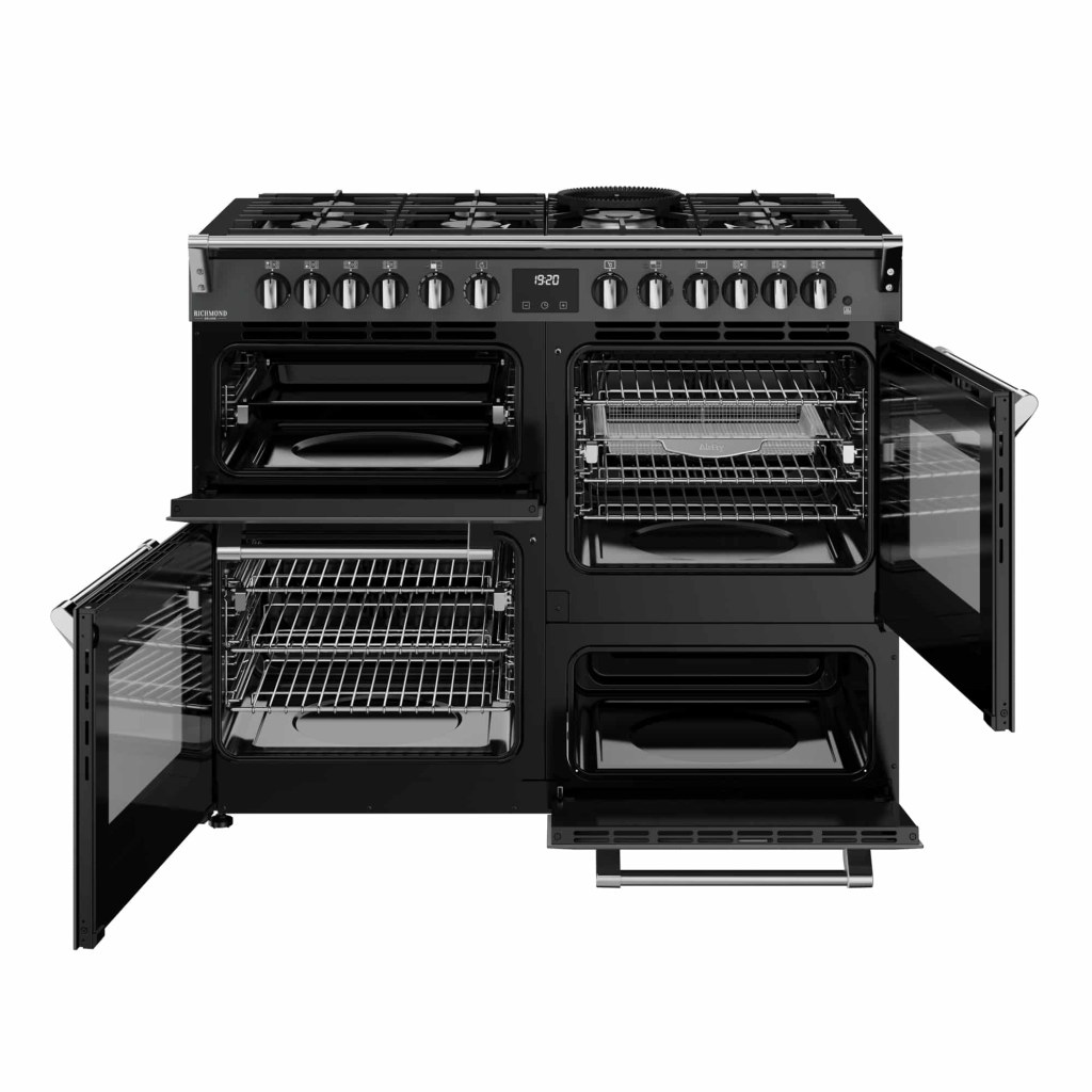 Richmond 110 DF Deluxe 110 cm gasfornuis Antraciet - Afbeelding 2