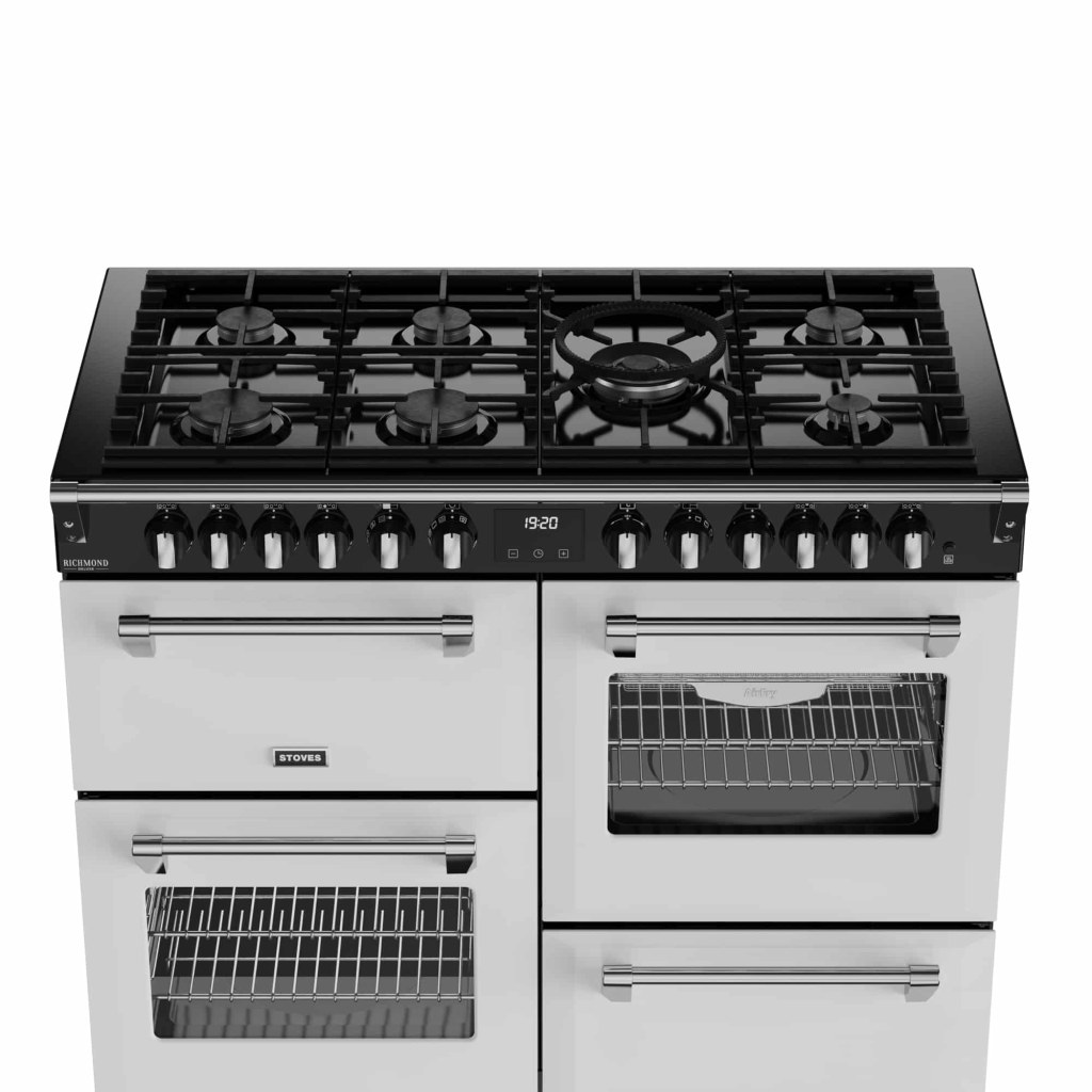 Richmond 110 DF Deluxe 110 cm gasfornuis Ice White - Afbeelding 3