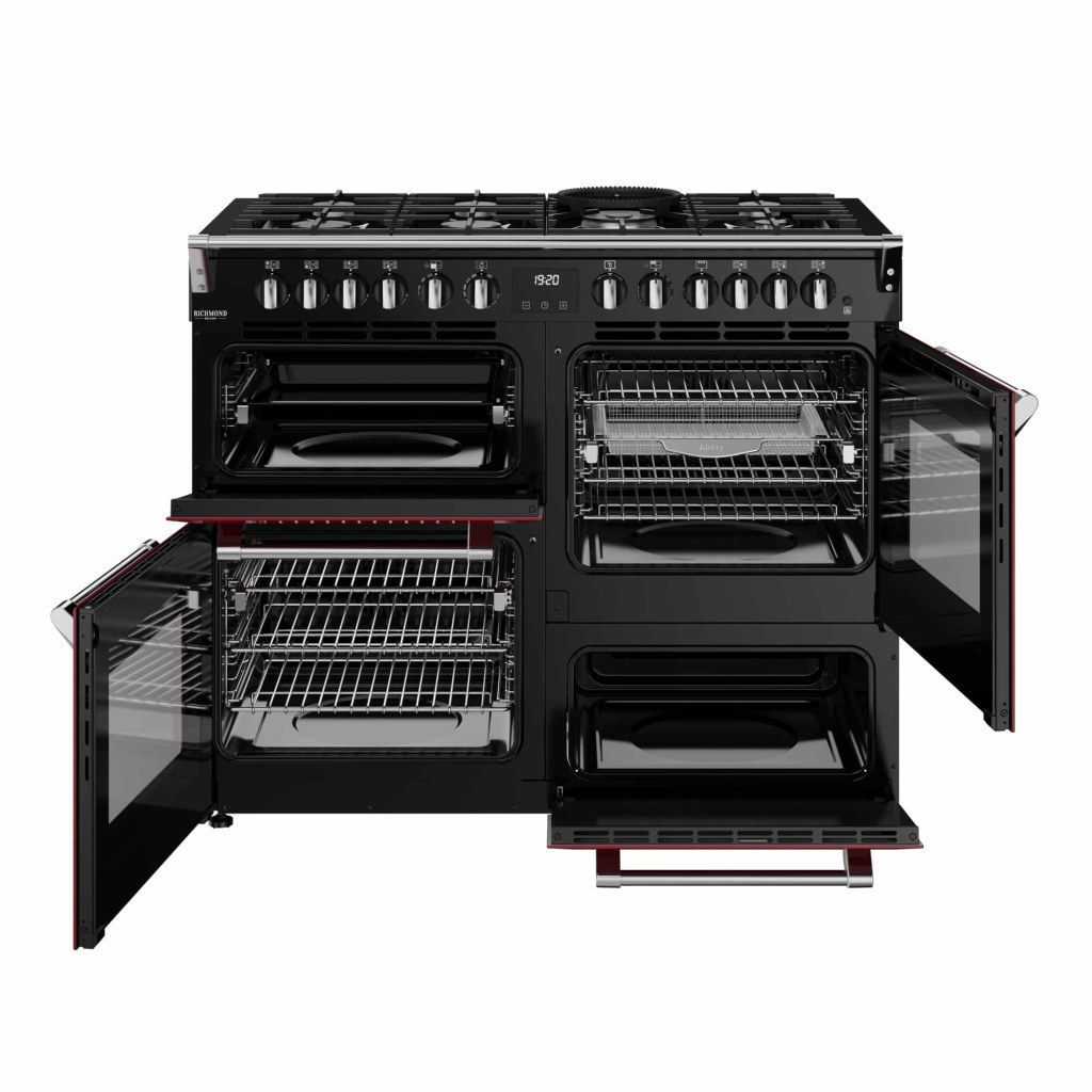 Richmond 110 DF Deluxe 110 cm gasfornuis Garnet Red - Afbeelding 2
