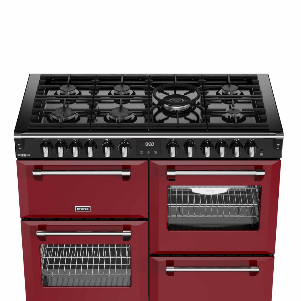 Richmond 110 DF Deluxe 110 cm gasfornuis Garnet Red - Afbeelding 3