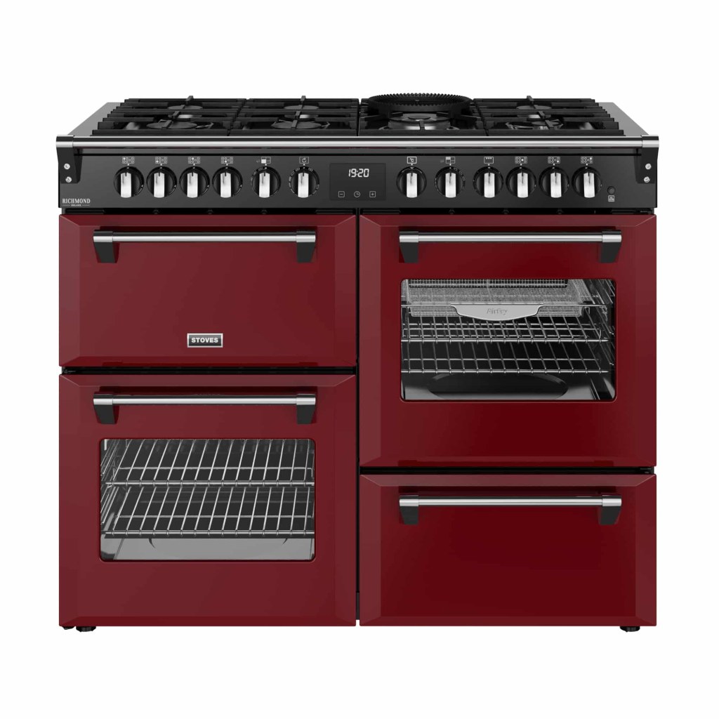 Richmond 110 DF Deluxe 110 cm gasfornuis Garnet Red