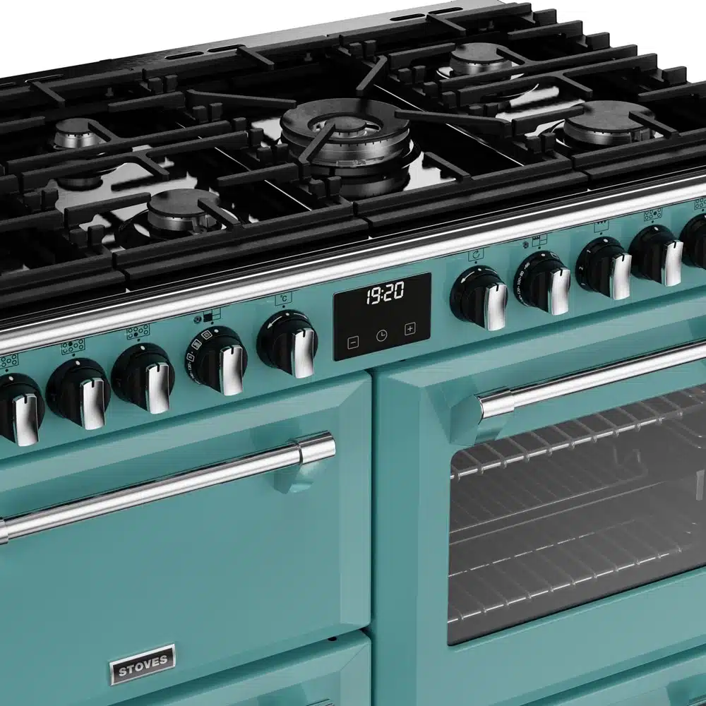 Richmond D1000 DF Deluxe 100 cm gasfornuis Country Blue - Afbeelding 6