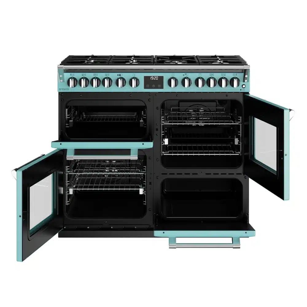 Richmond D1000 DF Deluxe 100 cm gasfornuis Country Blue - Afbeelding 4