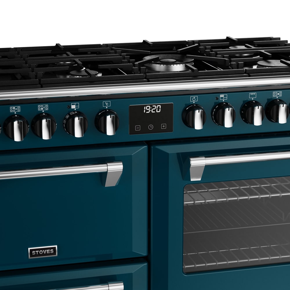 Richmond D1100 DF Deluxe 110 cm gasfornuis Kingfisher Teal - Afbeelding 5