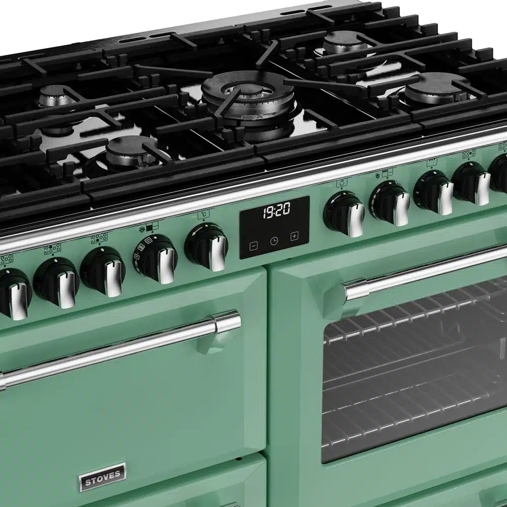 Richmond D1000 DF Deluxe 100 cm gasfornuis Mojito Mint - Afbeelding 5
