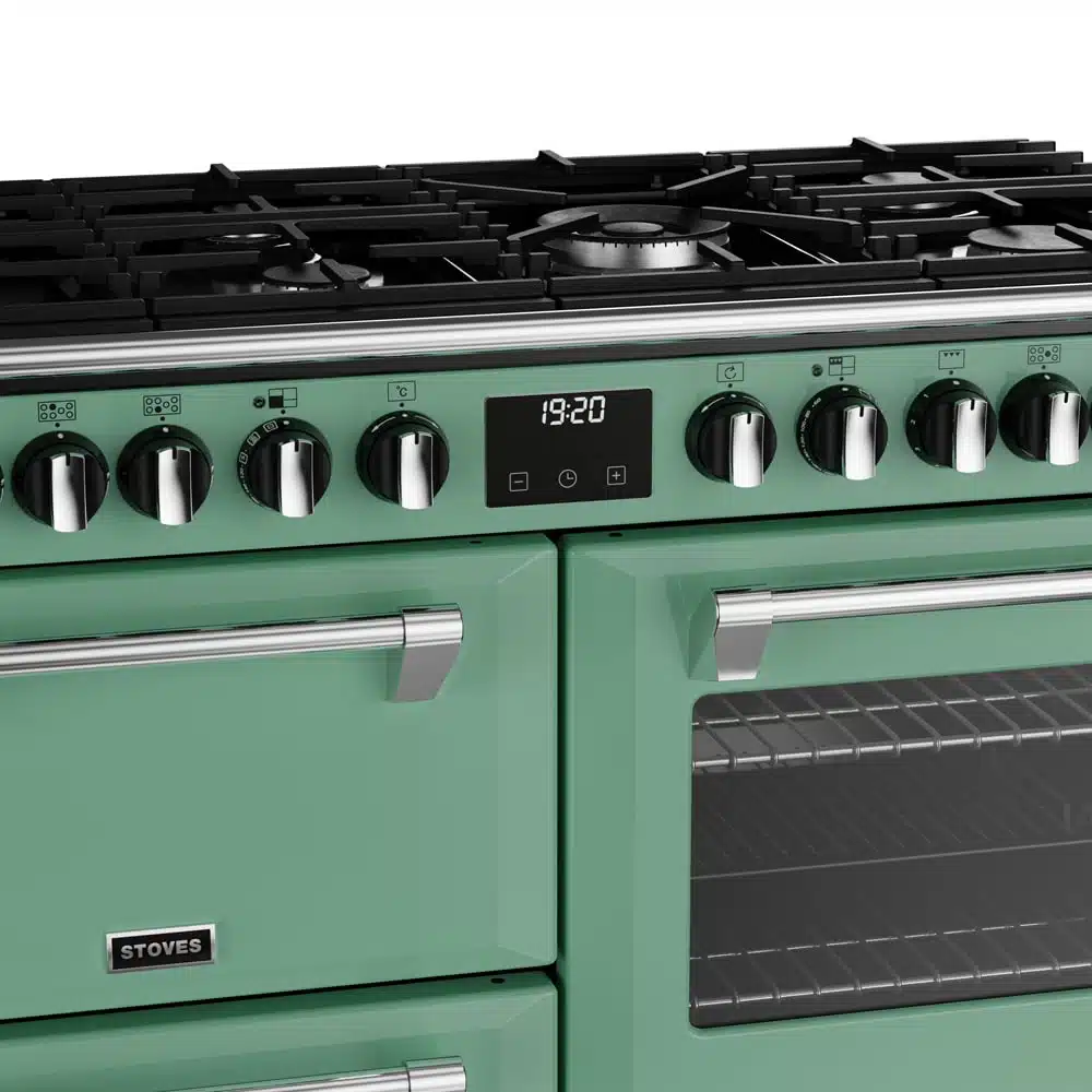 Richmond D1000 DF Deluxe 100 cm gasfornuis Mojito Mint - Afbeelding 4