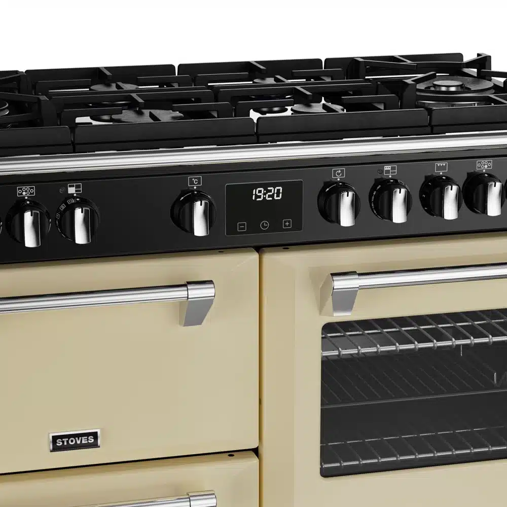 Richmond D1000 DF GTG Deluxe 100 cm gasfornuis crème - Afbeelding 3
