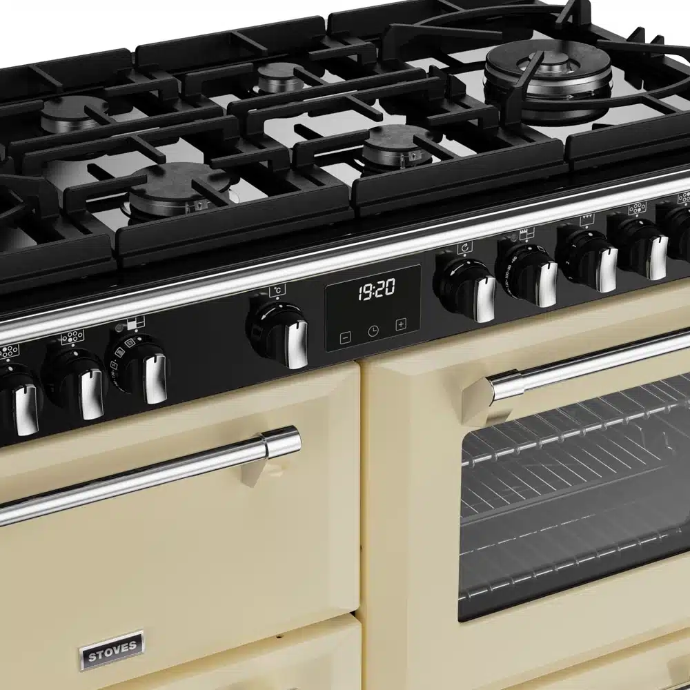 Richmond D1100 DF GTG Deluxe 110 cm gasfornuis crème - Afbeelding 4