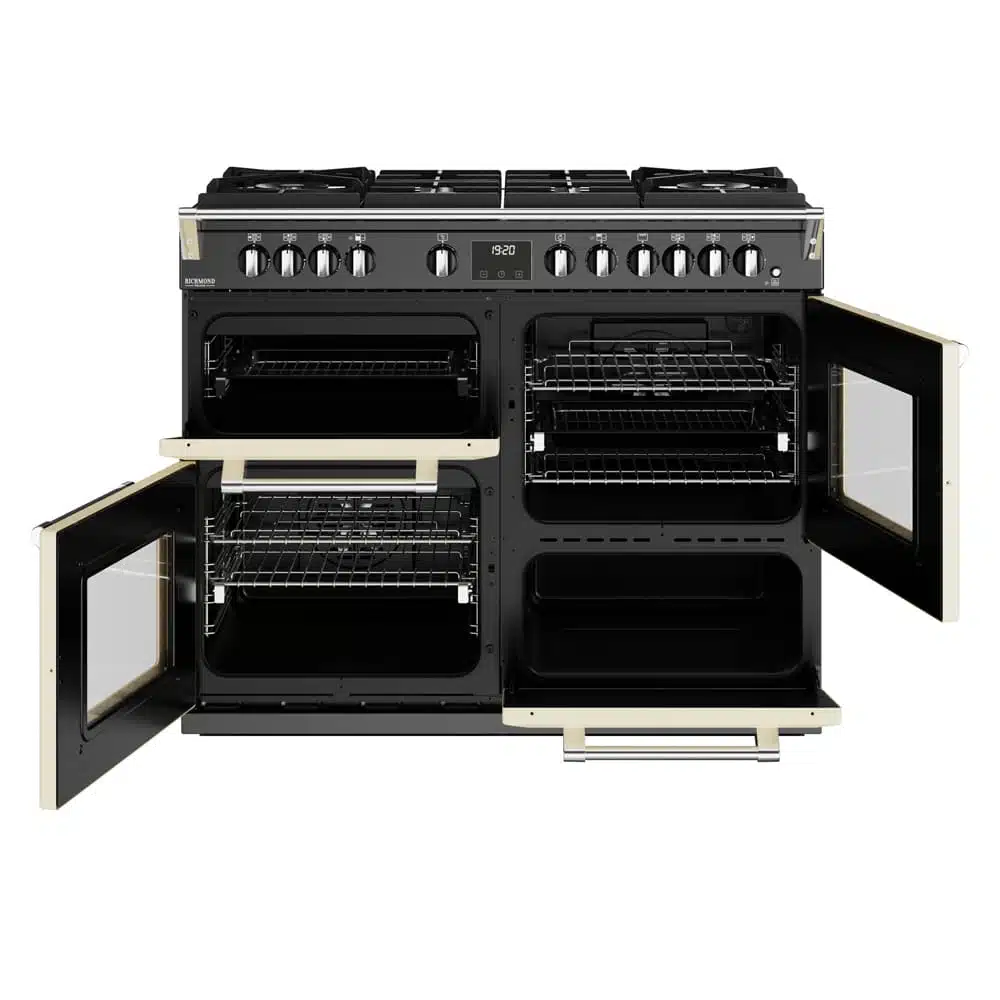Richmond D1100 DF GTG Deluxe 110 cm gasfornuis crème - Afbeelding 6