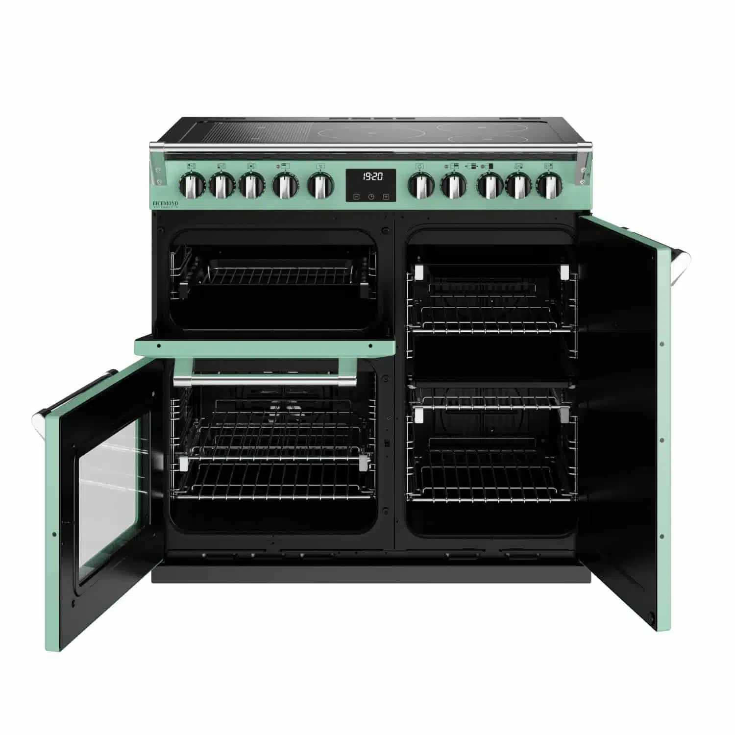 Richmond D1000 CB Ei Deluxe RTY 100 cm inductie fornuis Mojito Mint - Afbeelding 5